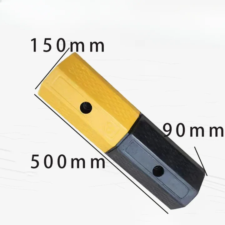 Factory Price Various Specifications Rubber Plastic Parking Space Locator Parking Space Reversing Limiter Parking Curb