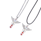 2021 Manufacturers Supply Popular Women Men Chain Color Natural Stone Wing Shape Necklace Sets