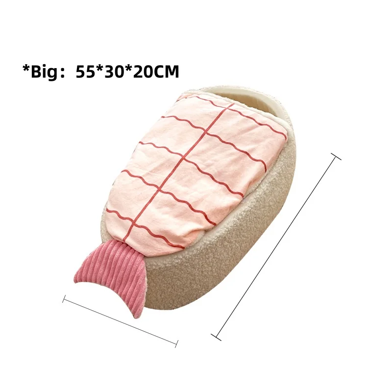 New Pet Beds Warm Sushi-Shaped Dog Mattress for Autumn Winter for Cats Dogs Pet Supplies manufacture