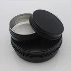 Tin 5ml 15ml 30ml 50ml 60ml 100ml 150ml Matte Black Aluminum Tin 5g 15g 30g 50g 60g 100g 150g