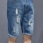 Jeans Boot Cut DiZNEW Man Short Jeans Printed Mens Boot Cut Jeans