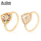 Cz Fashion Selling Hiphop Luxury 18k Gold Plated Unisex CZ Wedding Engagement Band Ring