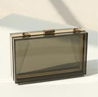 Wedding Purses Women Wedding Party Transparent Box Purses Clear Acrylic Clutch