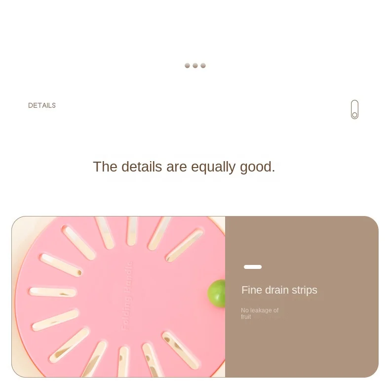 Multifunctional Drain Folding Handle Fruit Fresh-keeping Storage Box with Lid Vegetable Drain Double-layer Fresh-keeping Box