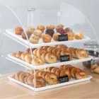 Donut Display Case 3 Trays For Deli Bakery Convenience Stores Display Self Serve Pastry