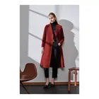 Coat ShuiFuRong Good Quality 80% Wool Single Breasted Winter Coat Women