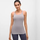 White Tank Custom Logo White Sleeveless Female Open Back Spaghetti Strap Tank Tops
