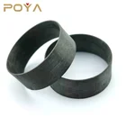 Ring Ring Cores POYA Jewelry 8 Mm Ring Core Black Carbon Fiber Liner For Inlay