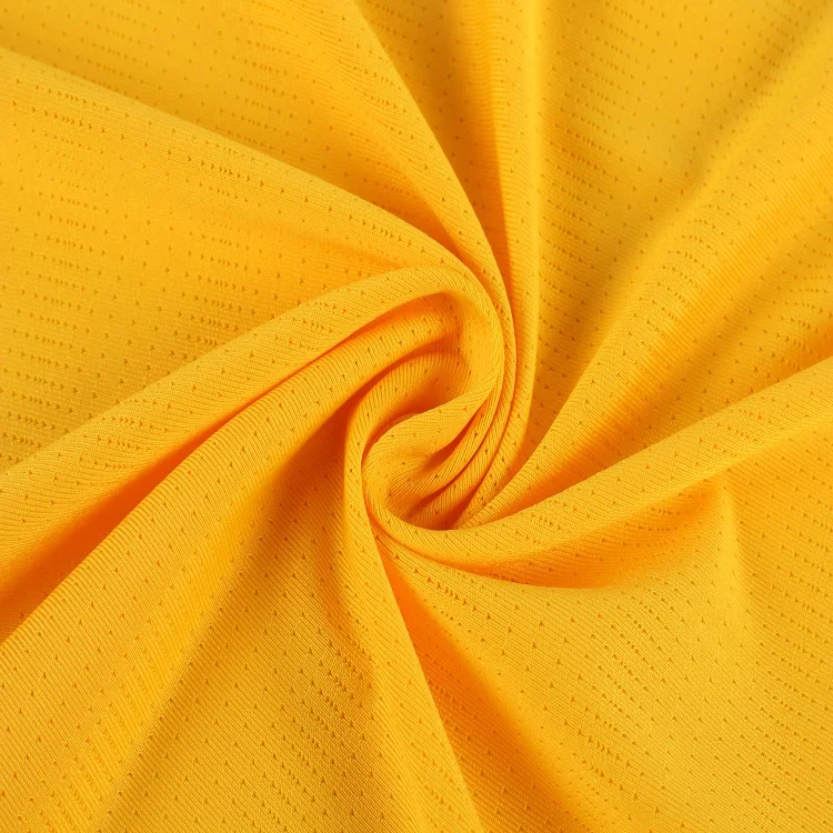 Dry Fit fabric moisture wicking 95%polyester 5%spandex stretch mesh fabric for sportswear