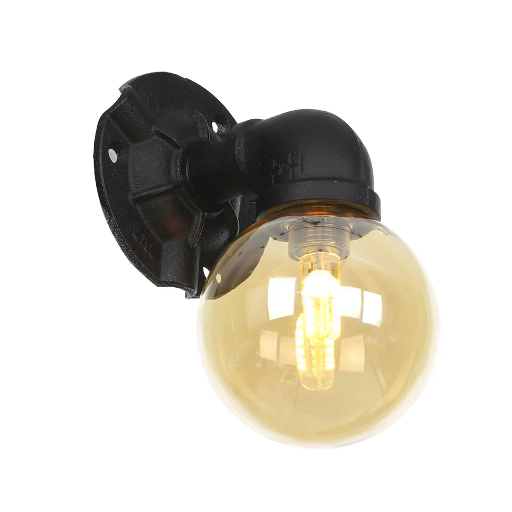 Hot sales Nordic Iron water pipe vintage wall lights for bar loft Indoors