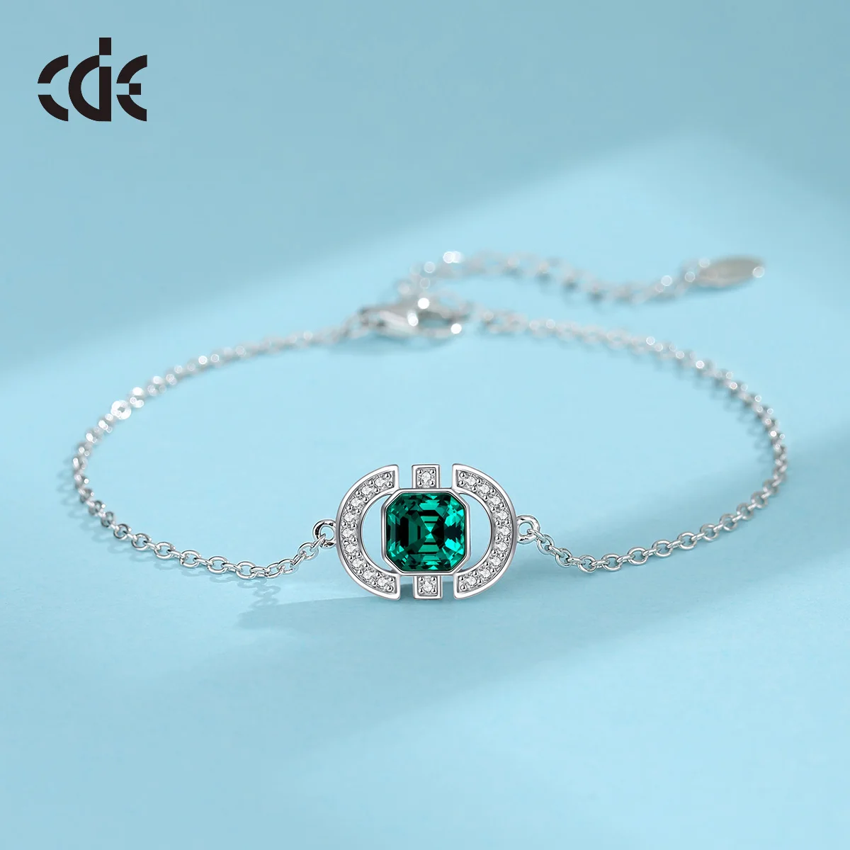 CDE YN1021 Trendy Jewelry 925 Sterling Silver Wedding Necklace 2023 DIY Austrian Crystal Necklace Gemstone Necklace For Women
