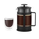 Tea Heat-resistant BPA Free Unique Gift Custom Logo Glass Tea Infuser French Press
