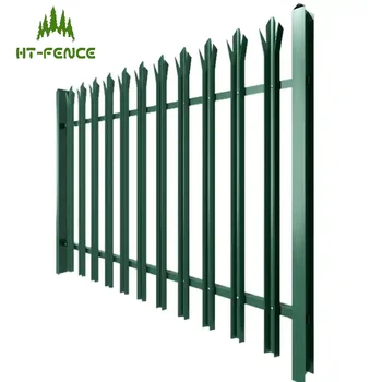 HT-FENCE High Quality Heavy Duty Palisade Fencing W Shape 2.4m palisade fence panels