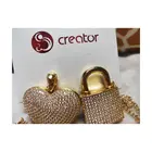 Jewelry Gold Plated Wholesale Jewelry Necklace Rose Gold Plated Zircon Love Heart Shape Pendant