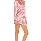 Silk Suits Allure Women Night Wears Sleepwear Silk Pajamas Sets Design Night Suits Custom Loungewear Women's Sleepwear
