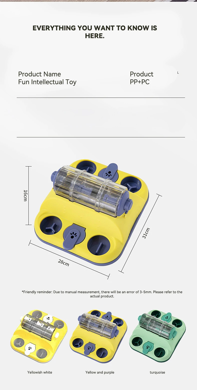 Hot Sale Pet Treat Hiding Food Puzzle Toy IQ Training for Dogs and Cats Boredom Relief Pet Supplies manufacture