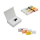 Usb Drive Crystal Usb Sticks 3D Engraved Custom Logo 4GB 8GB 16GB Glass Flash Drive White Box Pen Drive 32GB 64GB