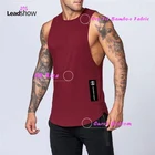 Gym Vest Men Gym Singlet Vest Sleeveless Bamboo Bodybuilding Clothing Fitness Gym Tank Tops