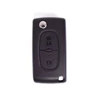Shell Replacement Flip Remote Car Smart Key Fob Shell For Car Key Shell With 2 Button For Peugeot Car Key