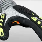 Gloves Anti Vibration Cold Resistant Gloves Impact Resistant Work Gloves With Palm Anti Vibration For Cold Weather
