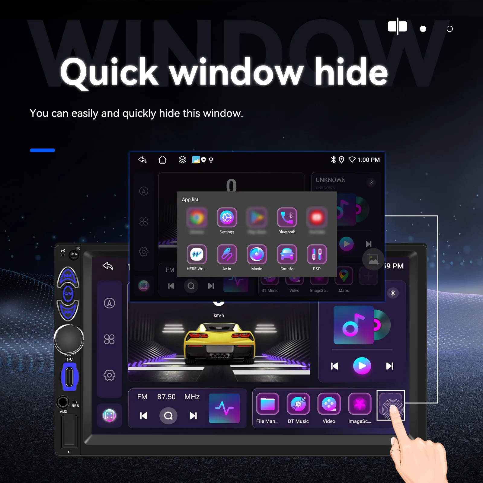 podofo 7 8 core 464gb android car stereo wireless carplay car radio with 4g modem android auto wifi gps odm factory a4305-10