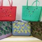 Logo Hot Sell Beach Tote Bags Custom Logo Waterproof EVA Bags EVA Tote Bag For Women