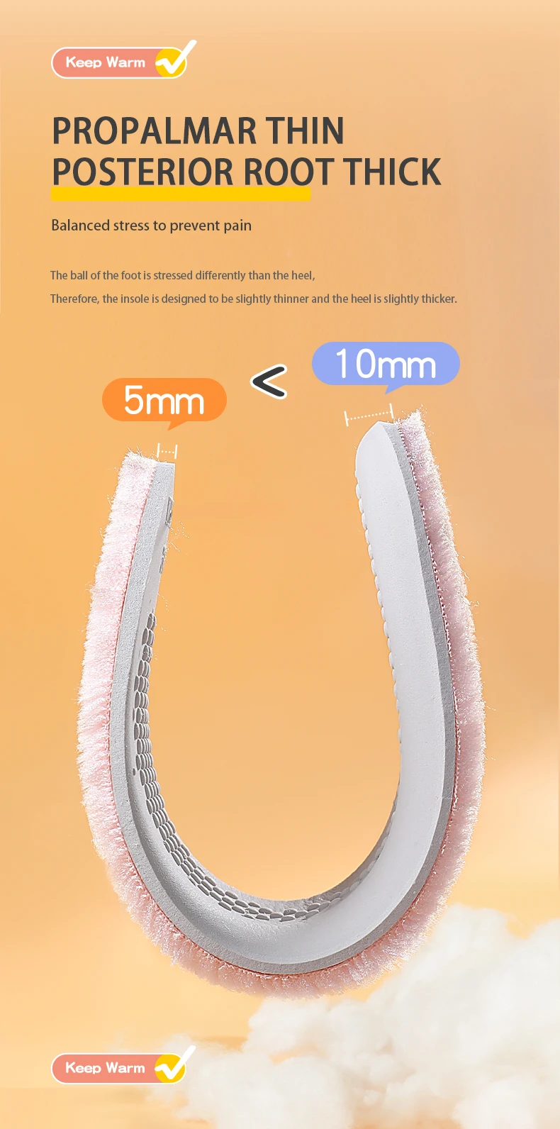 Latex Thermal Insoles for Women, Velvet Looped Winter Boots, Soft & Elastic Latex Thermal Insoles for Women, Velvet Looped Winter Boots, Soft & Elastic