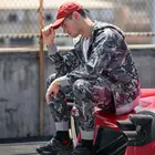 Men's Mens Tracksuit Fashionable Camo Pantalones Jogger Para Hombre Hoodies Men's Casual Custom Tracksuit Set