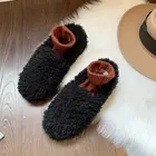 Shoes 2021 New Wool Shoes Warm 1 Foot With Fleece Flat Bottom Bean Shoes Korean Women's Outer Wear Cotton Shoes