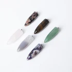 Quartz Stone Pendant Wholesale Natural Gem Quartz Crystals Healing 1 Stone Bullet Point Pendant For Gifts