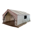 Safari Tents Safari High Quality Cotton Canvas Army Tent Safari Wall Tent With Vestibule