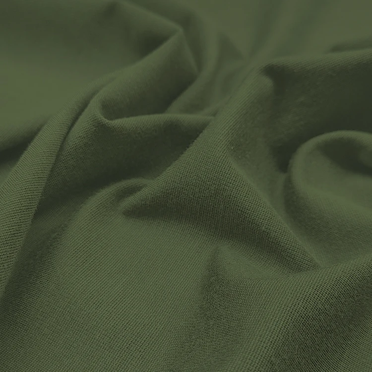 Plain Dyed Stretch Knit Fabric 63 Rayon 33 Nylon 5 Spandex Material 40S Tencil Roma Fabric for T-shirt factory
