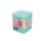 Remover Sell Well New Type 200 Square Box Paper Cotton Swabs Nasopharyngeal Makeup Remover Cotton Swabs Cotton Tips