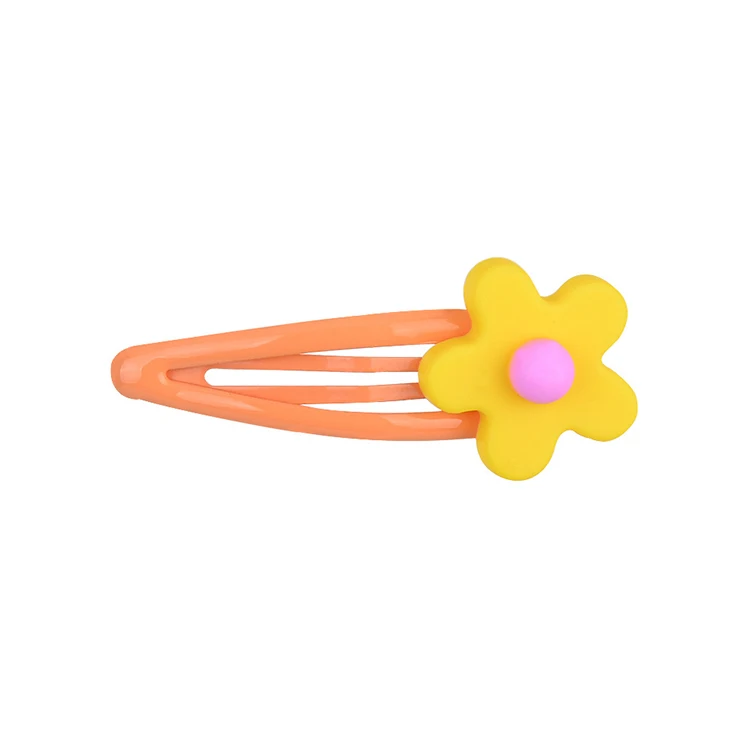 Children's Cute BB Pin  resiin Flowers Hair snap  Clip For girl hair clips baby's hair pins