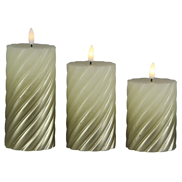 Battery Operated LED Flameless Candles With Real Wax Great Decorations 