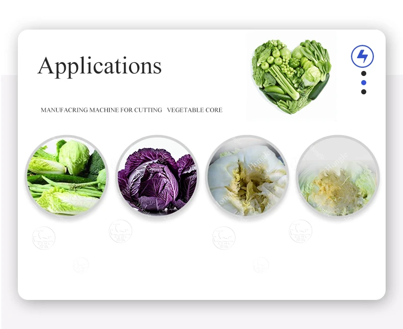 Wholesale Automatic Stainless Steel Vegetable Coring Machine for Cabbage, Broccoli, and Pepper details