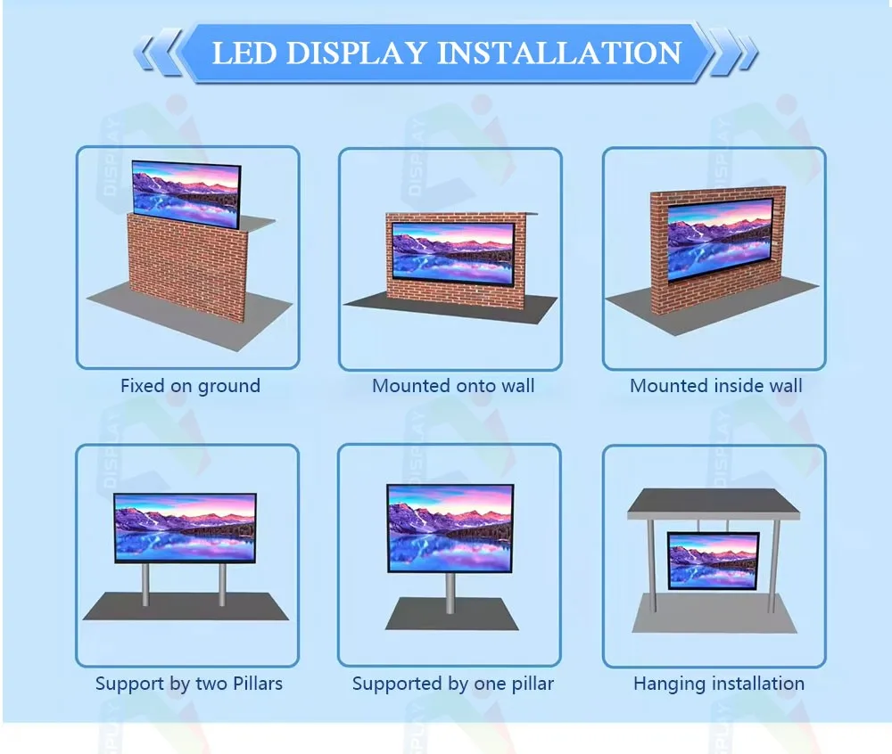 Outdoor Events P4.81 Locking Front Waterproof IP65 LED Display Billboard with Open Front Design Shopping Video Wall Advertising factory