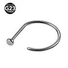 D Ring Piercing Nose Nose Rings Nose Piercing 18G 20G Titanium Open D Nose Ring Nosetril Piercing