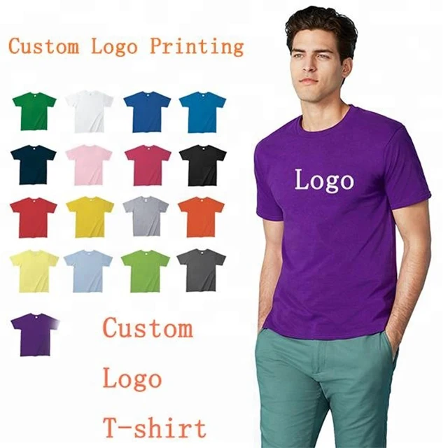 High Quality 100% Cotton Custom Label Private T-Shirt Men Printing Your Brand Logo T Shirt Custom Printing Men Graphic Tees Over