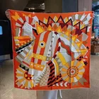 Scarf Luxury Printed Fashionable Silk Scarf Natural Silk Scarf