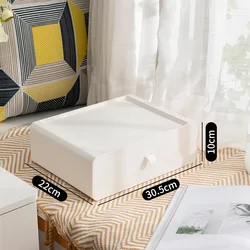 OWNSWING Drawer Organizer For Clothing Plastic Storage Box With Handle Stackable Storage Drawer With Block