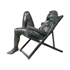 Cast Statue Garden Decoration Cast Bronze Female Action Nude Naked Body Statue
