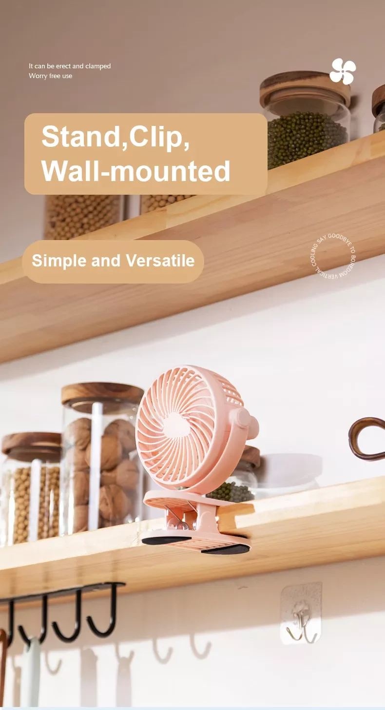 Desk Clip Multi-functional Fan, Portable, 5, Battery - detail 20