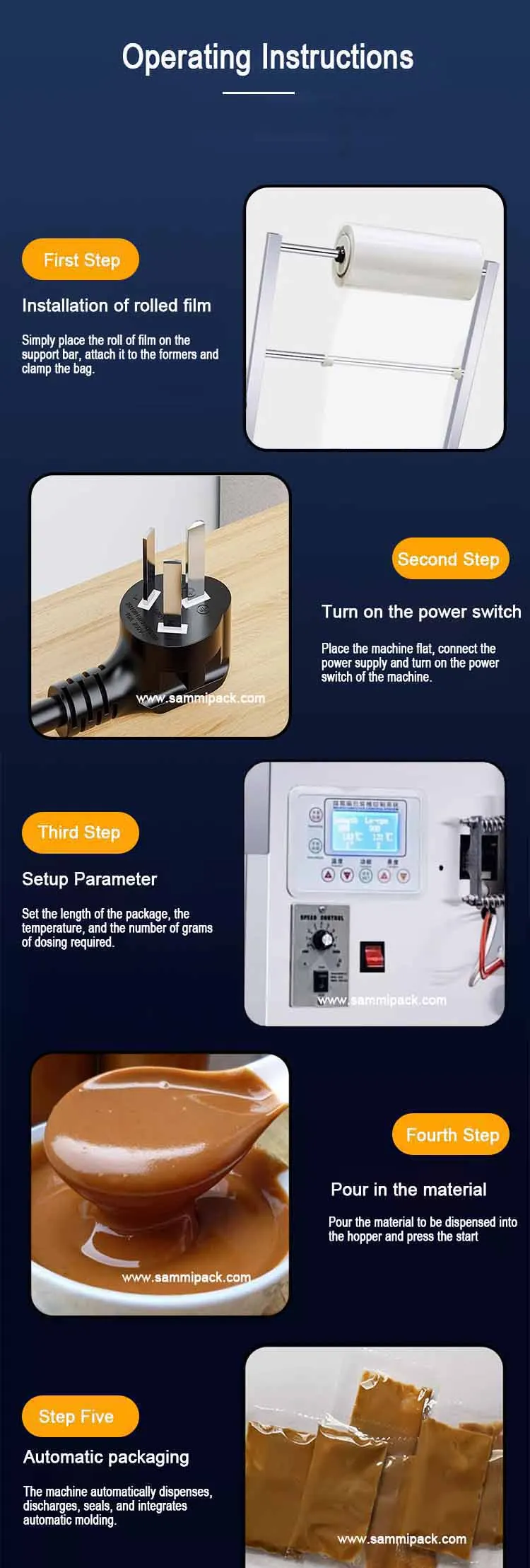 Automatic 4 side seal Sachet Liquid Packing Machine for Tomato Ketchup Packaging Factory Price