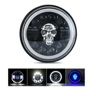 Led Led Headlight 4 Wires DC12-80v Led Auto Headlight With Halo Off Road Truck Round Light Front 7 Inch Headlight