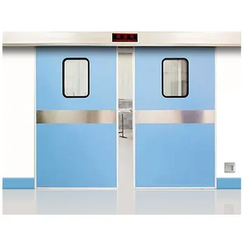 Automatic Security  Hermetic Door For Hospital Sliding Door Single Sliding Steel Pharmaceutical Hospital Doors