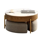 Table Multifunctional Furniture Elegant Design Table Coffee Living Room Large Storage Gold Coffee Table Basse