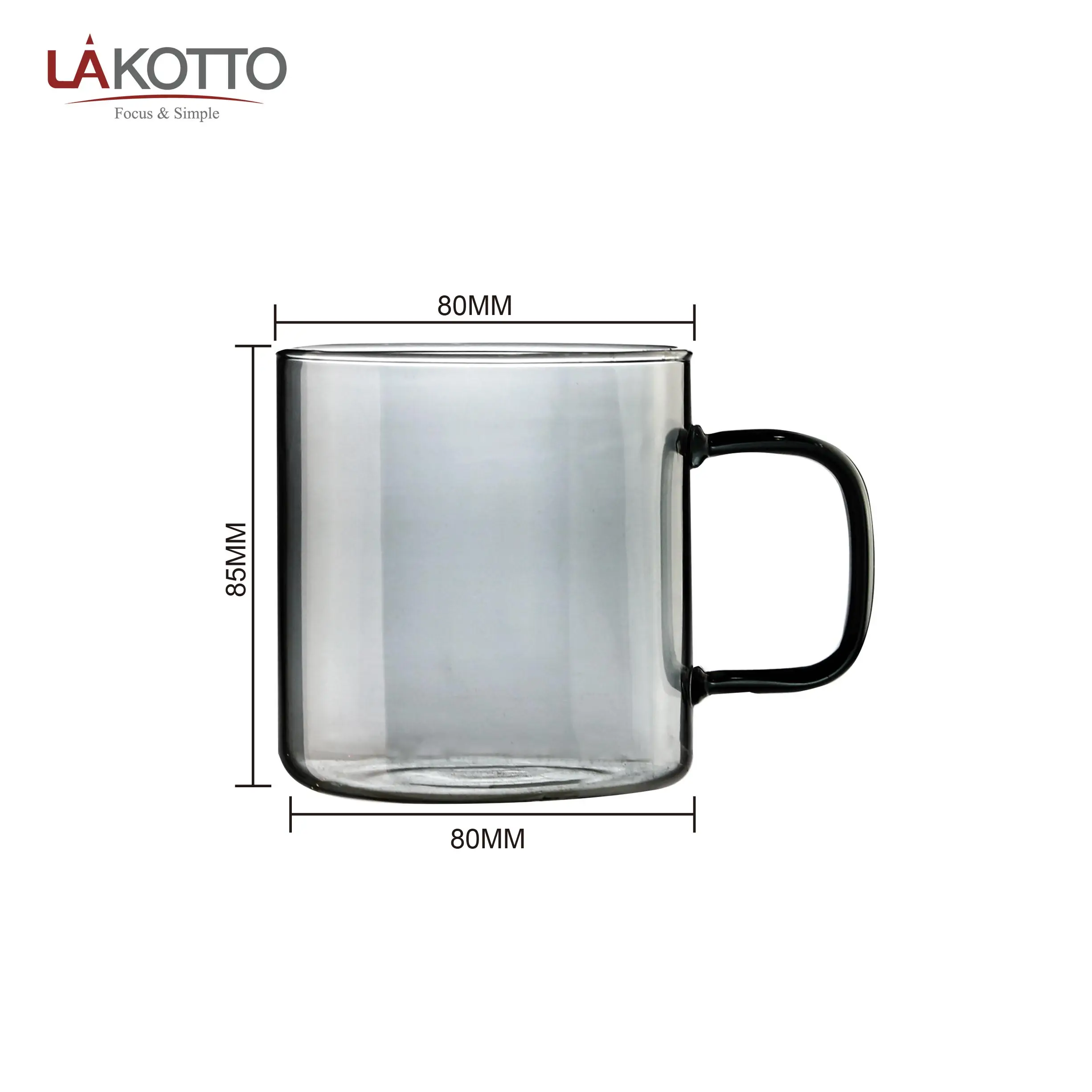 Newly 350ml colored thicken single coffee mug glass cup mug environment friendly cold water cup single wall glass cup