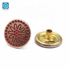 Botton Button Buttons Clothe SK ODM OEM 17 Mm Wholesale Flower Snaps Botton Metal Button For Jacket Cloth