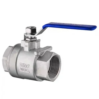 2PC Threaded Ball Valves, SS 201/304/316, Precision-crafted, 1/4-2 1/2, BSTV, Zhejiang, China, 1 Piece Silver Manual